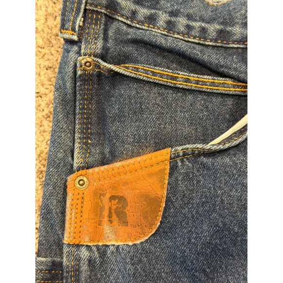 Wranger Riggs Jeans Mens 56X30 Workwear DuraShield Denim Carpenter Double Knee - Picture 5 of 11